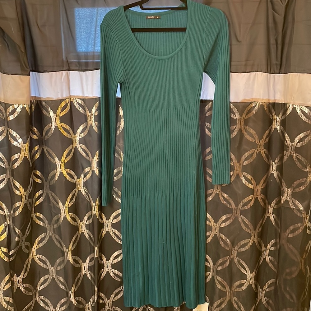 Shein MOTF dress green